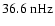 $36.6~{\rm nHz}$