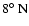 $8\hbox{$^\circ$ }{\rm N}$