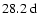 $28.2~{\rm d}$