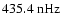 $435.4~{\rm nHz}$