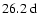 $26.2~{\rm d}$