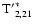 ${\rm T'}^{*}_{2,21}$