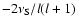 $-2\nu_{{\rm S}}/l(l+1)$