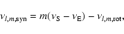 \begin{displaymath}%
\nu_{l,m,{\rm syn}}=m(\nu_{{\rm S}}-\nu_{{\rm E}})-\nu_{l,m,{\rm rot}},
\end{displaymath}