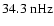$34.3~{\rm nHz}$
