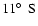 $11\hbox{$^\circ$ }~{\rm S}$