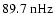 $89.7~{\rm nHz}$