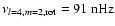 $\nu_{l=4,m=2,{\rm rot}}=91~{\rm nHz}$