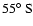 $55\hbox{$^\circ$ }{\rm S}$