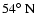 $54\hbox{$^\circ$ }{\rm N}$