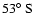$53\hbox{$^\circ$ }{\rm S}$