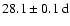 $28.1\pm 0.1~{\rm d}$