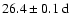 $26.4\pm0.1~{\rm d}$