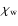 $\displaystyle\chi_{\rm w}$
