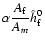$\displaystyle\alpha\frac{A_{\rm f}}{A_m}\hat h_{\rm f}^0$