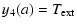 $\displaystyle y_4(a) = T_{\rm ext}$