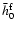 $\bar h_0^{\rm f}$
