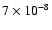 $7\times 10^{-8}$