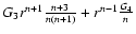 $G_3r^{n+1}\frac{n+3}{n(n+1)}+r^{n-1}\frac{G_4}{n}$