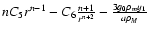 $n C_5
r^{n-1}-C_6\frac{n+1}{r^{n+2}}-\frac{3g_0\rho_my_1}{a\rho_M}$