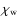 $\chi_{\rm w}$