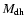 $ M_{\rm dh}$