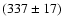 $(337\pm17)$