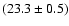 $( 23.3\pm 0.5)$