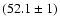 $( 52.1 \pm 1 )$