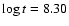 $\log t = 8.30$