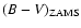 $(B-V)_{\rm ZAMS}$