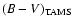 $(B-V)_{\rm TAMS}$