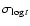 $\sigma_{\log t}$