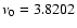 $\nu _0=3.8202$