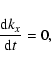 \begin{displaymath}%
\frac {{\rm d}k_x}{{\rm d}t}=0,
\end{displaymath}