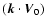$(\vec k\cdot \vec V_{0})$