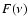 $F(\nu)$