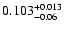 $\rm0.103^{+0.013}_{-0.06}$