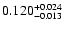 $\rm0.120^{+0.024}_{-0.013}$