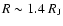 $R \sim 1.4 \;{R}_{\rm J}$