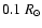 $ 0.1 ~{R}_\odot$