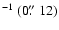 $^{-1}~(0\hbox{$.\!\!^{\prime\prime}$ }12)$