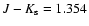 $J-K_{\rm s} = 1.354$