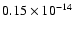 $0.15\times 10^{-14}$