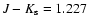 $J-K_{\rm s} = 1.227$