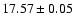 $17.57 \pm 0.05$