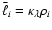 $\bar{\ell}_i = \kappa_\lambda \rho_i$