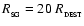 $R_{_{\rm SG}} = 20~R_{_{\rm DEST}}$