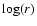 $\log (r)$
