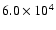 $6.0\times10^{4}$